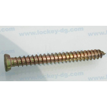 Tornillo de cabeza plana Torx de acero al carbono Amarillo Zinc